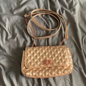 Rose gold cross body